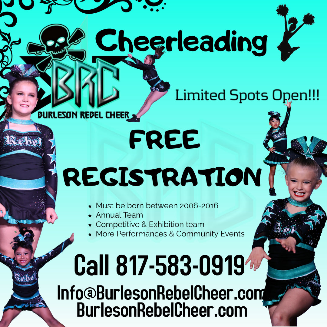 Open Registration! FREE until 5/15/23!!! – BurlesonRebelCheer